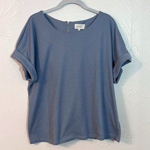 Melloday Large Cuffed Short Sleeve Shirt